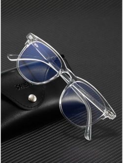 Men Acrylic Frame Anti-blue Light Eyeglasses