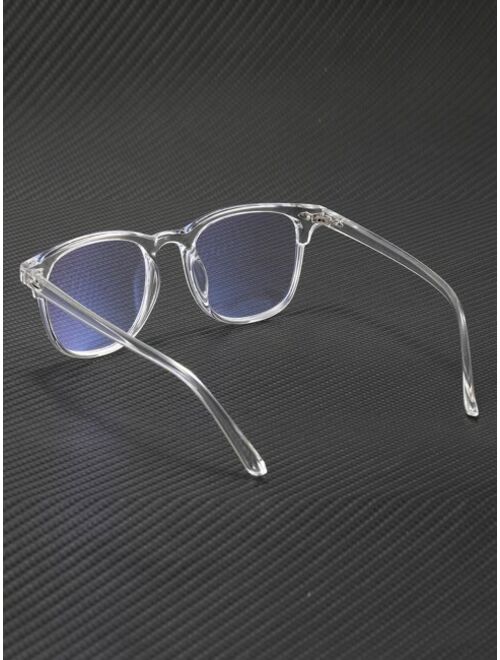 Shein Men Acrylic Frame Anti-blue Light Eyeglasses