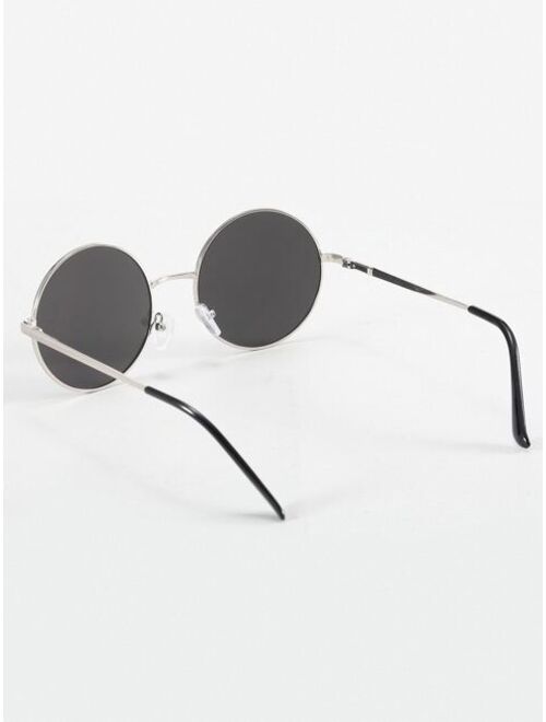 Shein Men Round Metal Frame Sunglasses