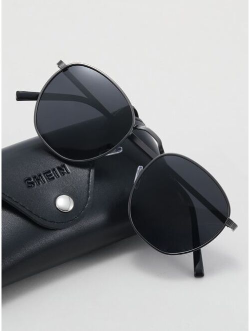 Shein Men Metal Frame Sunglasses