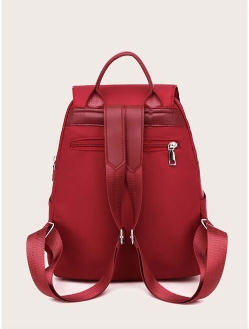 Shein Minimalist Flap Backpack