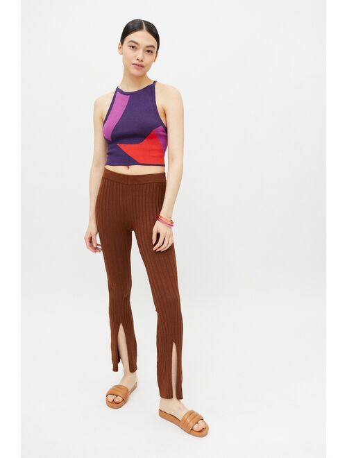 Urban outfitters Hosbjerg Corsa Colorblock Knit Tie-Back Top