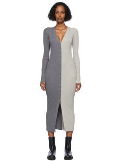 Grey & Taupe Shoko Sweater Dress