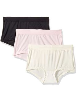 Women's Constant Comfort Microfiber Boyshort 3-Pack Panty