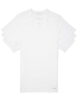 Men's 3-Pack Cotton Classics V-Neck Slim-Fit T-Shirts