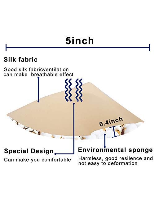 Hicdaw 8 Pairs Bra Pads Inserts Bra Cups Insert Sports Bra Pad Insert Sew in Bra Cups for Women