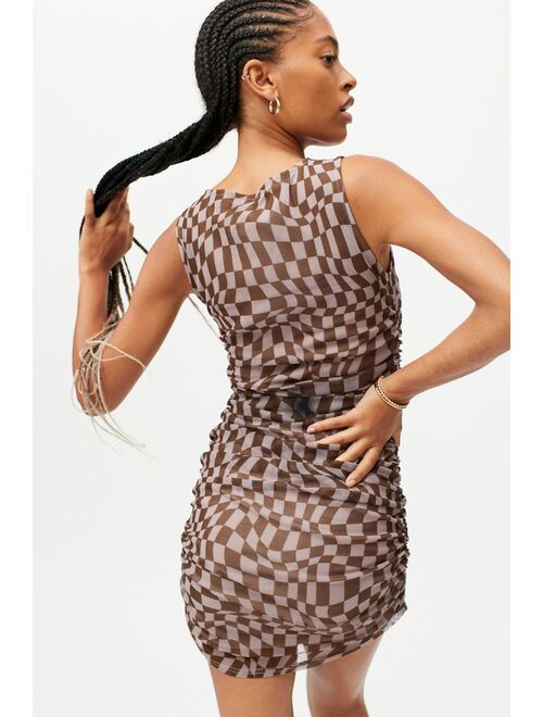 Urban outfitters UO Austin Mesh Sleeveless Mini Dress