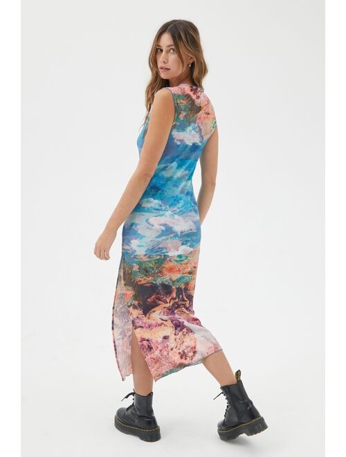 Urban outfitters UO Lowkey Sleeveless Midi Dress