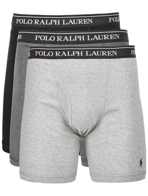 Polo Ralph Lauren Men's 3-Pk. Classic Cotton Long Leg Boxer Briefs
