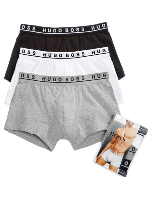 Hugo Boss Men's Underwear Cotton Stretch 3 Pack Trunks