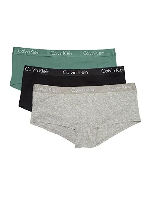 Calvin Klein Women`s Motive Cotton Boyshorts 3 Pack