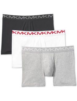 Men's Performance Cotton Boxer Briefs, 3-Pack