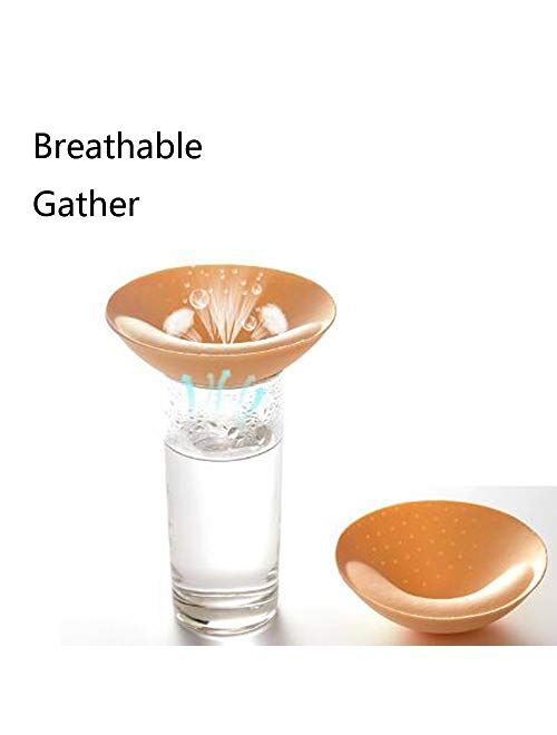 Bra Insert Pads 2 Pairs,ONDY Round Breast Enhancers,Invisible Bra Push Up Pad for Yoga Sports Bra