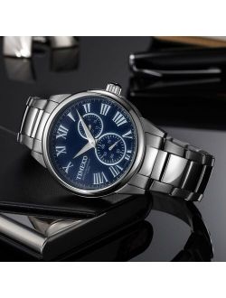 TIME100 Dynamic Cool Men's Watches Stainless Steel Strap Waterproof Luminous Hands Business Casual Quartz Wrist Watch For Men