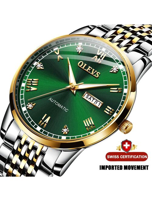 OLEVS Men Mechanical Watch Luxury Automatic Watch Sport Stainless Steel Waterproof Watch MenTop Brand  relogio masculino 6602