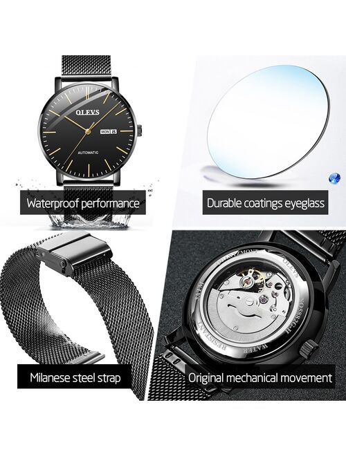 OLEVS 2020 New mechanical Men Watches Japan Movement Luminous Automatic Men's Watches Top brand