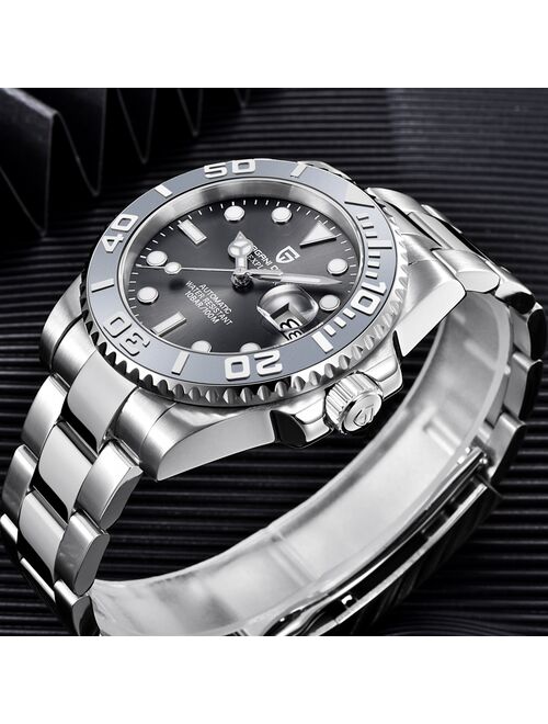 PAGANI Design Men Automatic Watch Sapphire Luxury Mechanical Wristwatch Stainless Steel Waterproof Watch Men Mekaniska klockor