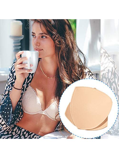 Bra Pads Inserts,URSMART Bra Cups Inserts,Removable Breathable Push up Bra Inserts for Sports Bra or Bikini Tops