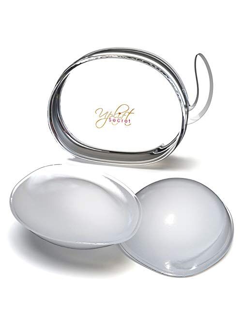 Silicone Bra Inserts - Clear Gel Push Up Breast Pads - Bra Padding Bust Enhancer