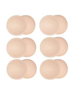 6 Pairs Round Bra Inserts Pads,URSMART Removable and washable Bra Cups Inserts for Bikinis Top Swimsuit Sport Bra