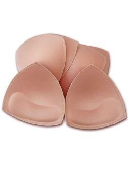 WMugthome 3 Pairs Sew Bra Pad Insert with A/B/C/D/E CUP Size for Women Sports Bra Yoga Bra Bikini Top