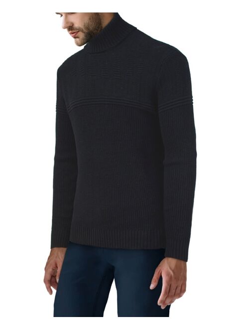 X-Ray Men's Ribbed Pattern Turtleneck Sweater
