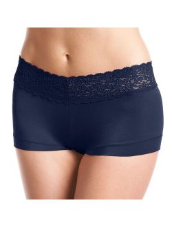 Cotton Dream Lace-Trim Boyshorts 40859