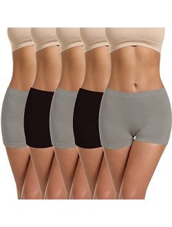 Women's Boyshort Panties Seamless Underwear No Show Cheeky Panty Soft Stretch Boxer Briefs …