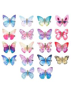 LOCOLO 18Pcs Baby Girl Hair Clips Butterfly Hair Clips Toddlers Infants Kids Hair Butterfly Snap Clips Barrettes for Women Girl and Infant