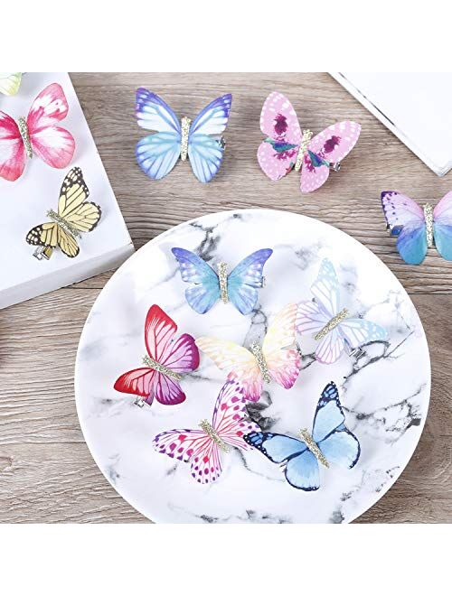LOCOLO 18Pcs Baby Girl Hair Clips Butterfly Hair Clips Toddlers Infants Kids Hair Butterfly Snap Clips Barrettes for Women Girl and Infant