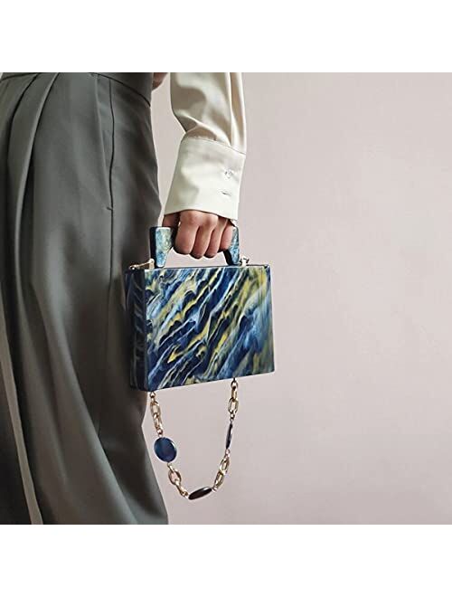 Women Acrylic Clutch Purse Fashion Evening Shoulder Bag Acrylic