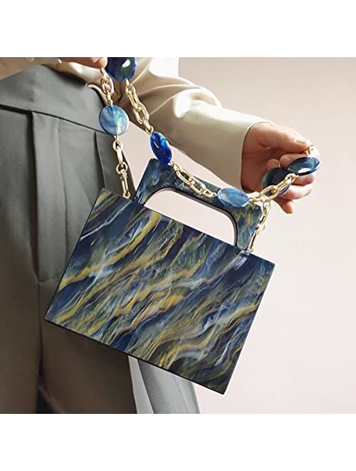 Women Acrylic Clutch Purse Fashion Evening Shoulder Bag Acrylic