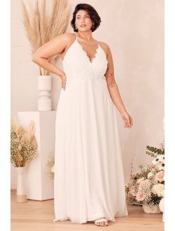 Madalyn White Lace Maxi Dress