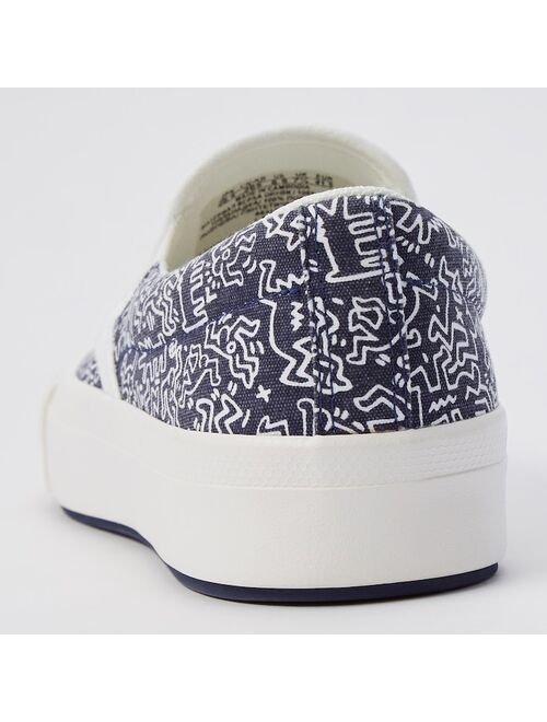 Uniqlo KEITH HARING  COTTON CANVAS SLIP-ON SHOES