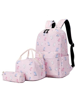 Ecodudo Cute Lightweight Kids Backpack Girls School Backpacks Boys Bookbags with Lunch Bag