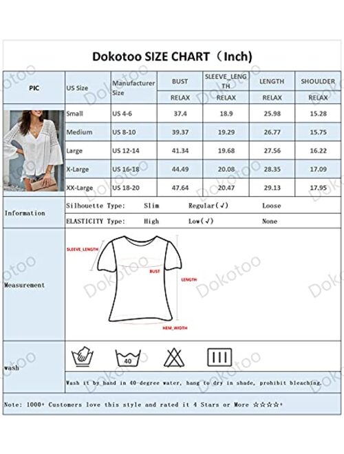 Canikat Women's V Neck Lace Crochet Flowy Bell Sleeve Button Down Casual T Shirts Blouses Tops
