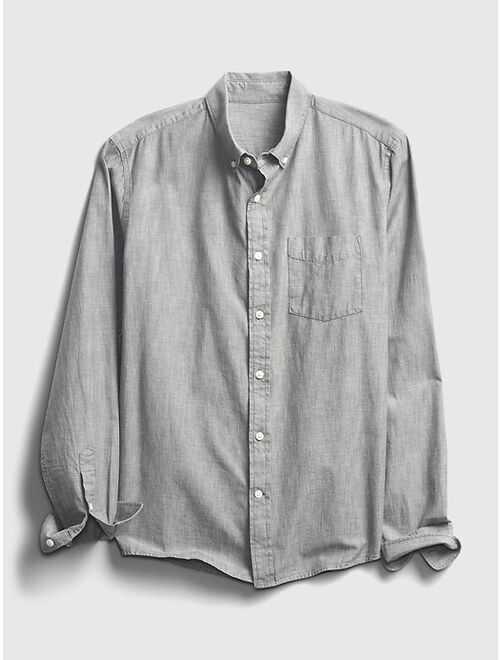 GAP Chambray Shirt in Untucked Fit