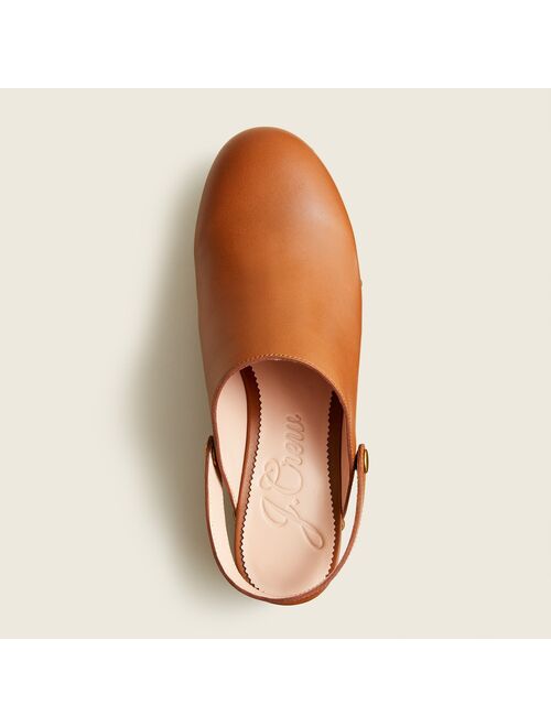 J.Crew Convertible leather clogs