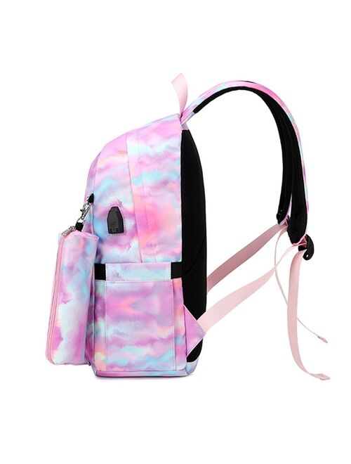 Lightweight School Backpack for Girls 1 2 3 4 5 Grade Students Women Children Kids Backpack School Bag Bookbag Set New