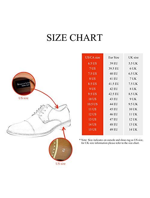 DREAM PAIRS Bruno Marc Moda Italy Men's Prince Classic Modern Formal Oxford Wingtip Lace Up Dress Shoes