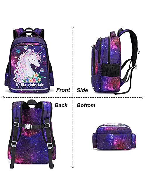 BTOOP Kids Backpack for Girls Preschool Backpacks Toddler Kindergarten School Bag with Chest Strap