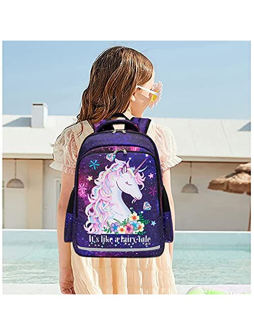 BTOOP Kids Backpack for Girls Preschool Backpacks Toddler Kindergarten School Bag with Chest Strap