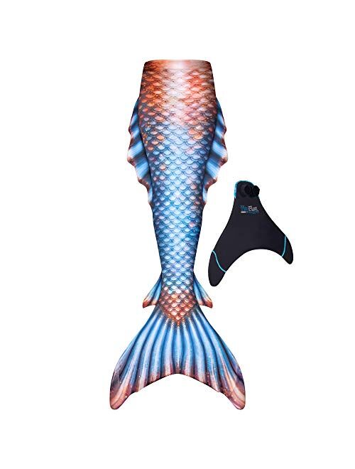 Fin Fun Atlantis Adult Mermaid Tail for Swimming, Monofin Included - Adult & Teen Sizes