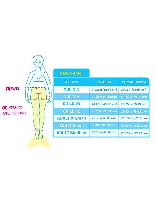 Fin Fun, Sparkle Mermaid Tail, Monofin Included