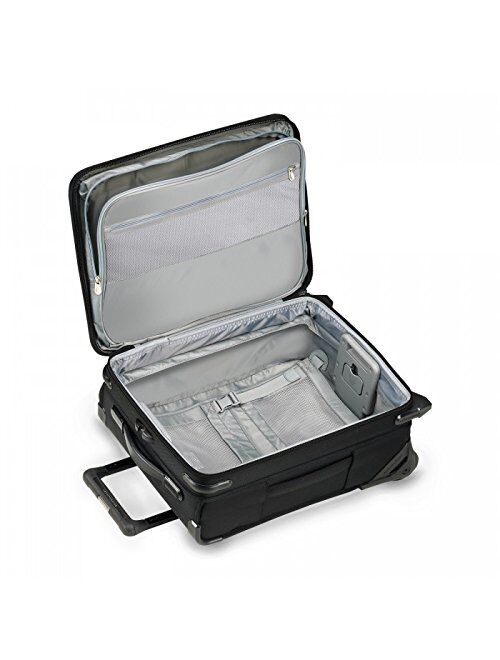 Briggs & Riley Baseline-Softside CX Expandable Medium Checked Upright Luggage, Black, 25-Inch