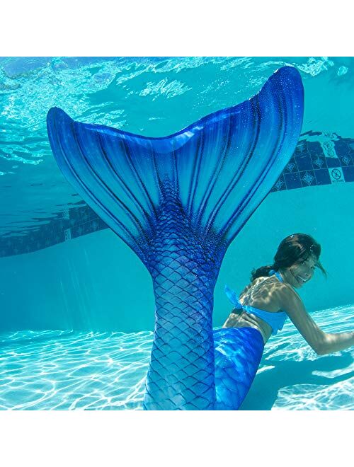 Fin Fun Kids Wear-Resistant Mermaid Tail Only, NO Monofin, for Girls - Kids Sizes