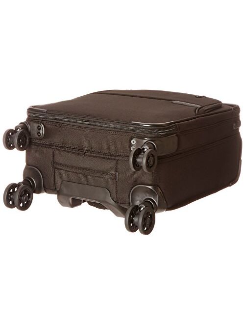 Briggs & Riley Baseline-Softside CX Expandable Medium Checked Spinner Luggage, Black, 25-Inch