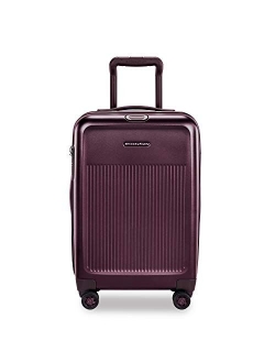 Sympatico Hardside International Spinner Luggage, Matte Navy, 21-Inch Carry-On