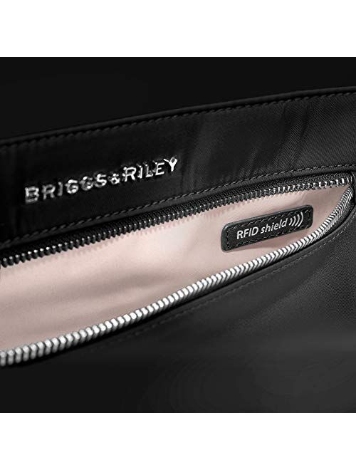 Briggs & Riley Rhapsody Softside Underseat Carry On Cabin Spinner, Black, Wide 16-Inch