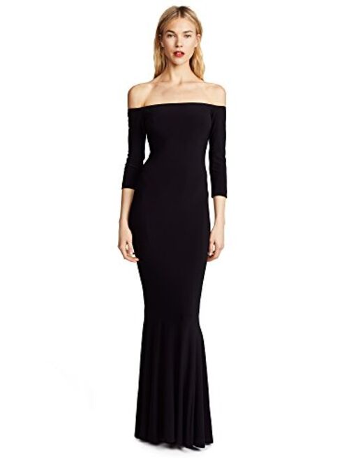 Norma Kamali Women's Off Shoulder Fishtail Gown